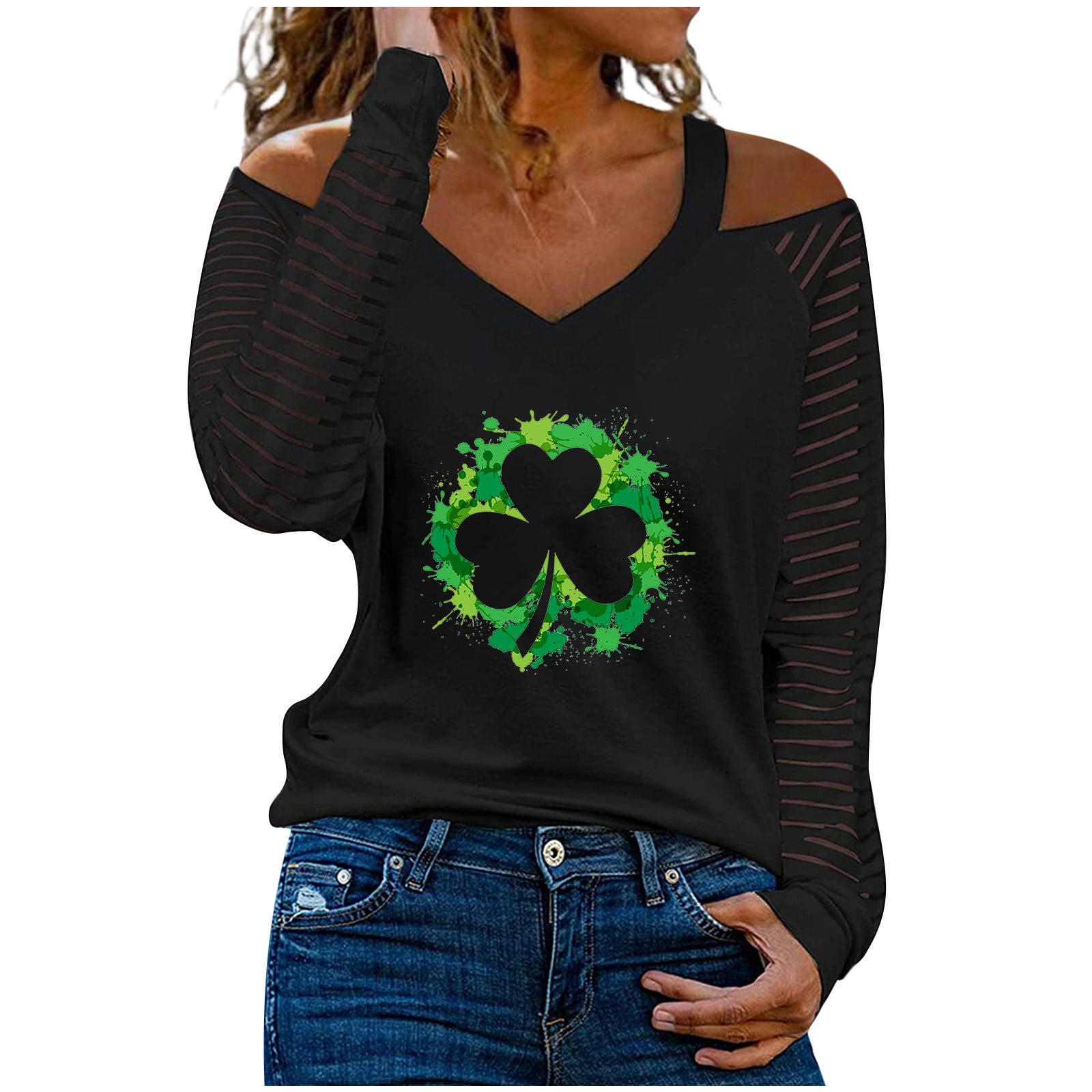 sexy leather clothes for women Womens Sexy St Patricks Day Tops