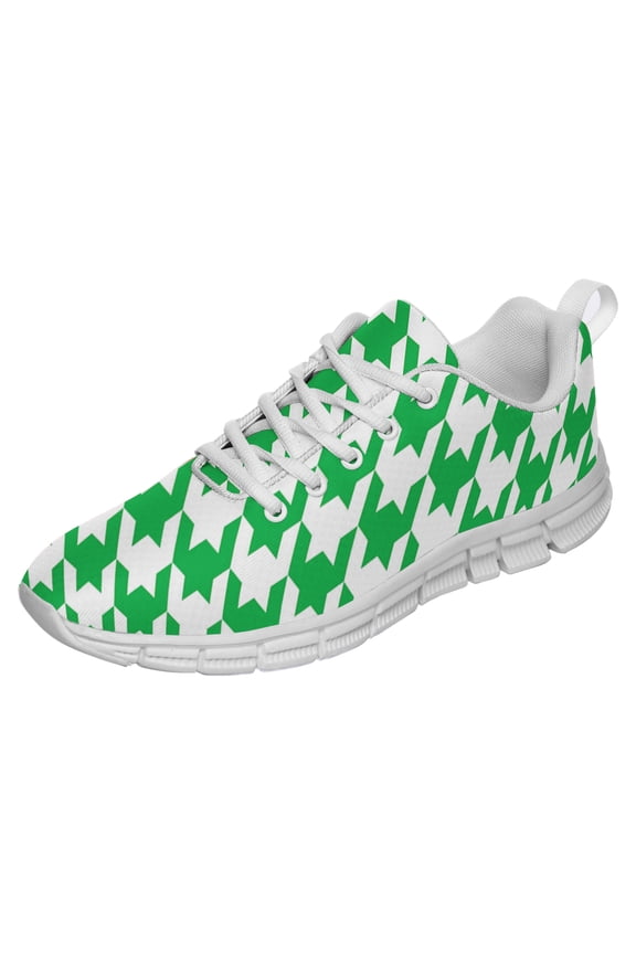 St Patricks Day Shoes for Women Men Running Sneakers Breathable Casual Sport Tennis Shoes White Size 11.5