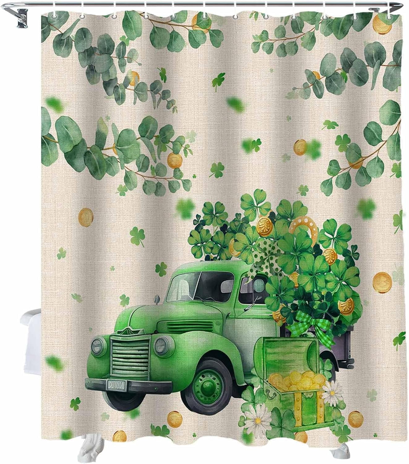 st patricks day shower curtains