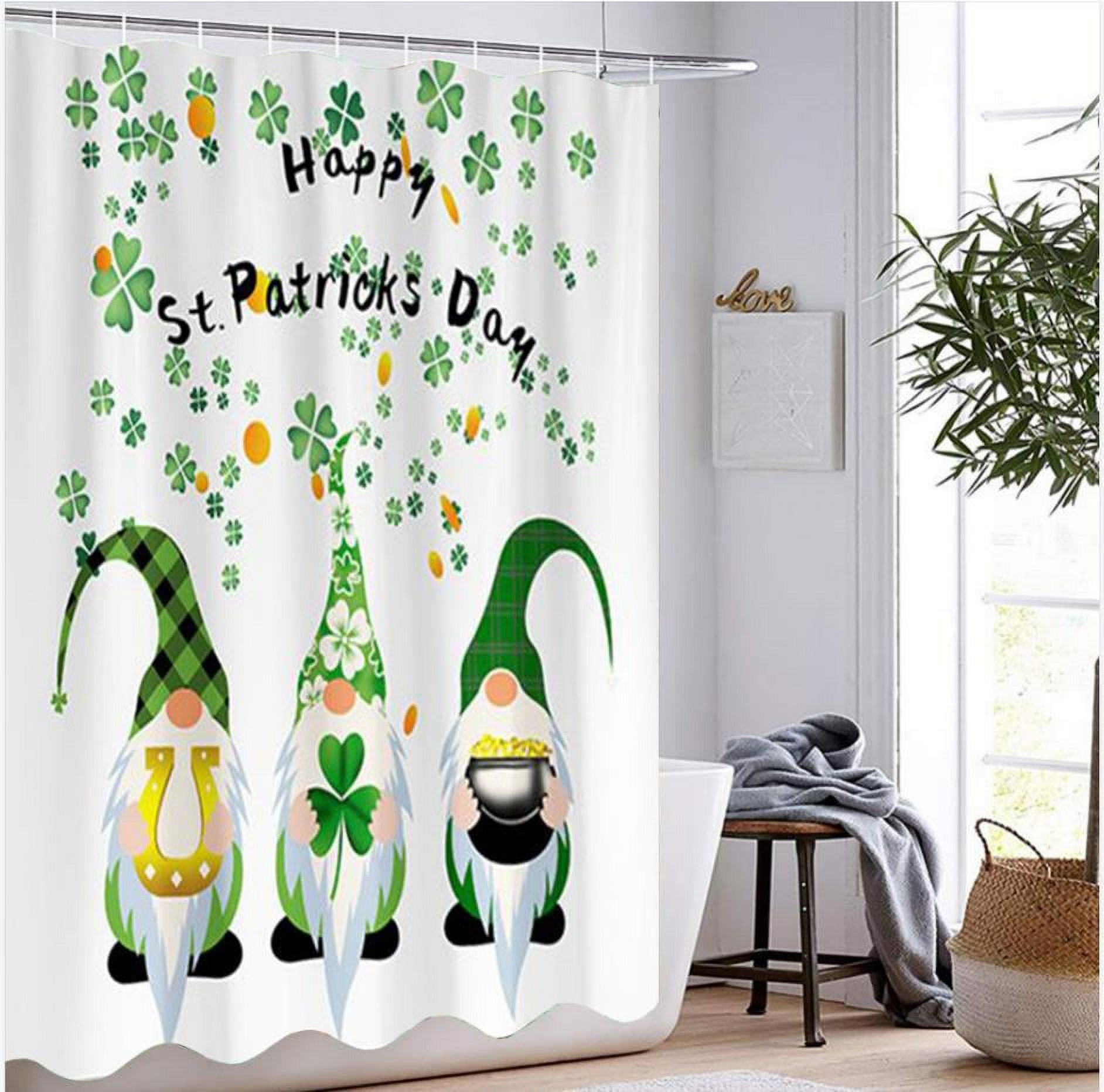 st patricks day shower curtain