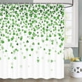 thumbnail image 1 of St Patricks Day Shower Curtain, Saint Patricks Day Shower Curtain Green Shamrock Clover Shower Curtain Saint Patricks Day Day Shower Curtain St. Patrick''s Day Shower Curtain Set with Hooks, 72X72inch, 1 of 6