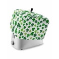 thumbnail image 1 of St Patricks Day Small Toaster Cover 2 Slice, Kitchen Appliance Covers, Green Shamrock Spring Watercolor Lucky Leaf Toaster Oven Cover with Loop, Bread Machine Cover Polyester Dust Cover Protection, 1 of 4