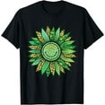 thumbnail image 1 of St Patricks Day Sunflower Leopard Shamrock St. Patty's Day T-Shirt, 1 of 4