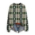 thumbnail image 1 of St Patricks Day Sweater Women Long Sleeve Crewneck Irish Oversized Pullover Plus Size Sweater, 1 of 8