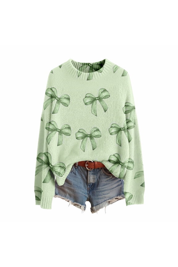 St Patricks Day Sweater Women Long Sleeve Irish Oversized Saint Patty Pullover Plus Size Sweater