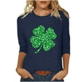 thumbnail image 1 of St Patricks Day Sweatshirt For Women Funny Long Sleeve Hoodies Clover Print Pullover Tops St Pattys Day Shirts, 1 of 4