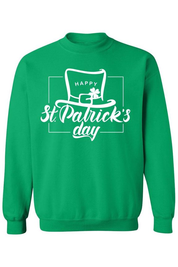 St. Patricks Day. Sweatshirt Men -Image by Shutterstock, Male Large