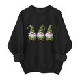 thumbnail image 1 of St Patricks Day Sweatshirt Women Long Sleeve St Pattys Shirt Funny Irish Shamrock Graphic Pullover Top, 1 of 6