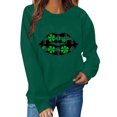 thumbnail image 1 of St Patricks Day Sweatshirt for Women Long Sleeve Round Neck Pullover Top Cute Print Shirts Tops, 1 of 6