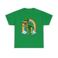 thumbnail image 1 of St.Patricks Day T Rex Dinosaur Leprechaun Rainbow T-Shirt, 1 of 1