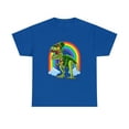 thumbnail image 1 of St.Patricks Day T Rex Dinosaur Leprechaun Rainbow T-Shirt, 1 of 1