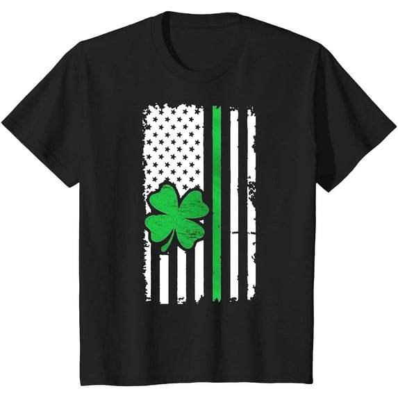 St Patricks Day T-Shirt Women Shamrock Irish Flag Graphic Tee Tops Crewneck Short Sleeves Summer Blouses 2024 Casual
