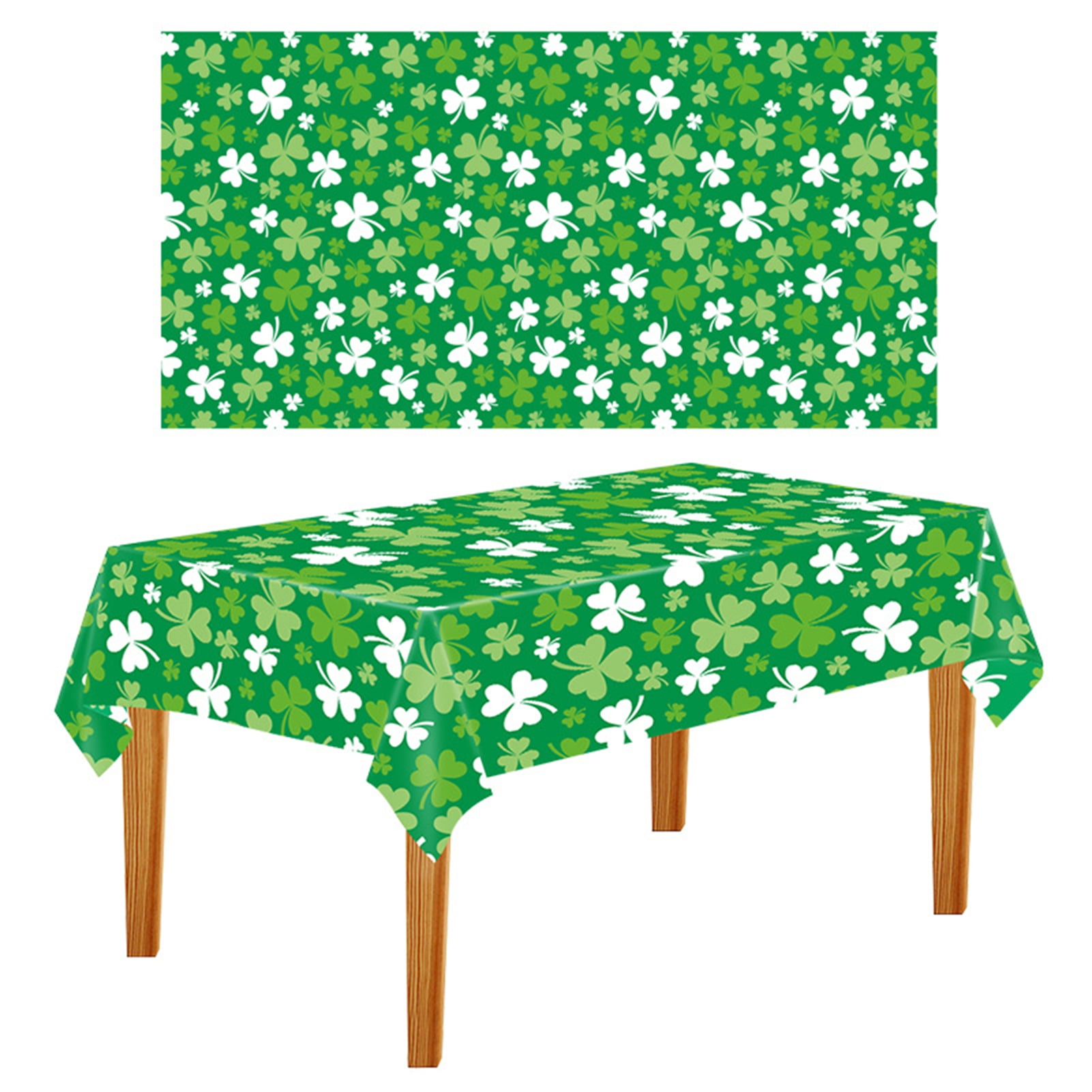 st patricks day tablecloth plastic