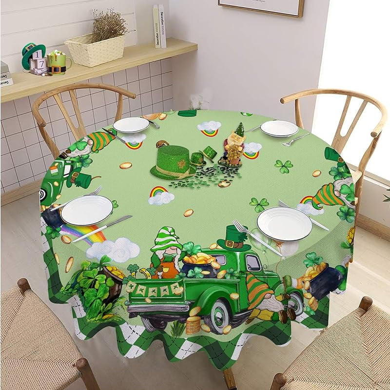 st patricks day tablecloth plastic
