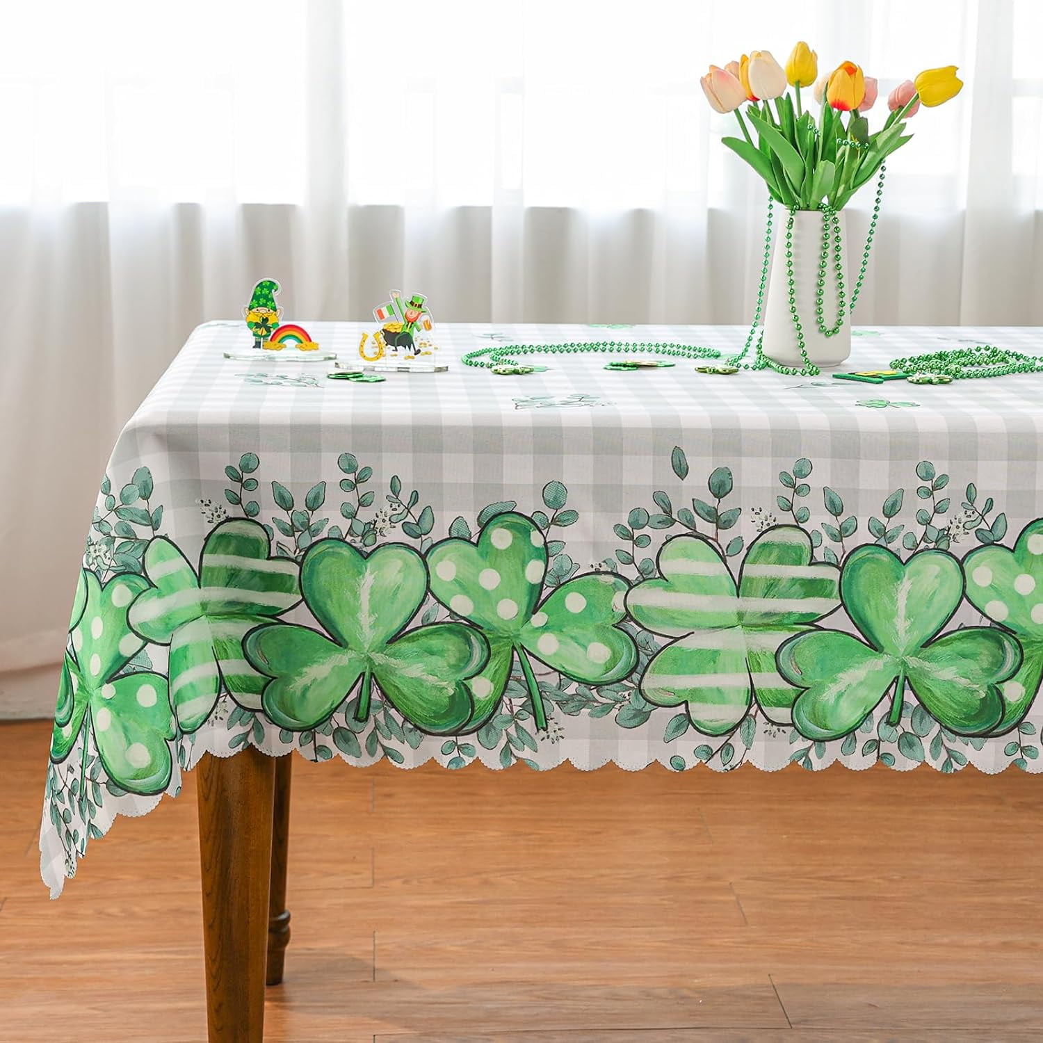St Patricks Day Tablecloth, St Patricks Day Decorations for Home Lucky ...
