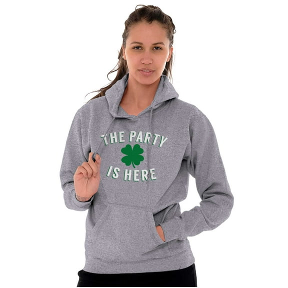 St Patricks Day The Party Is Here Hoodie Sweatshirt Women Men Brisco Brands L