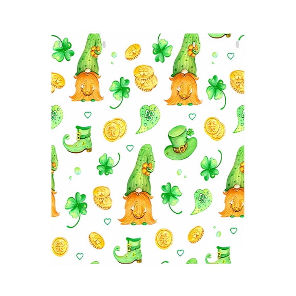 St Patricks Day Throw Blanket, Clovers And Shamrocks Design Super Soft Flannel Fleece Blanket, Green Gnome Leaf Saints Blanket Decorations For Bed Couch Living, St. Patrick's Day Blanket