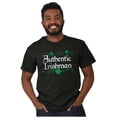 thumbnail image 1 of St Patricks Day True Irishman Clover Men's Big & Tall Crewneck Graphic Tee Brisco Brands 3X, 1 of 5