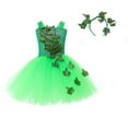 thumbnail image 1 of St Patricks Day Tutu Skirt for Toddler Girls Irish Shamrock Print Mesh Tutu Dress Summer Pleated Party Dancewear Dresses X02-Light Green 2-3 Years, 1 of 6
