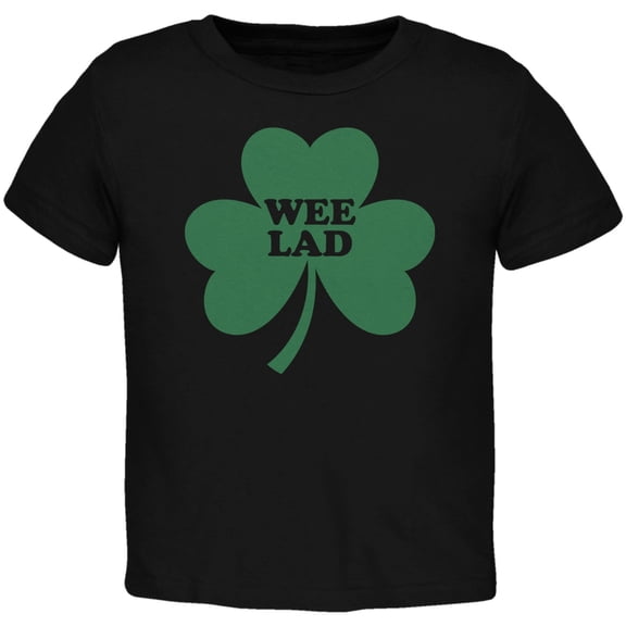 St. Patricks Day - Wee Lad Black Toddler T-Shirt - 4T