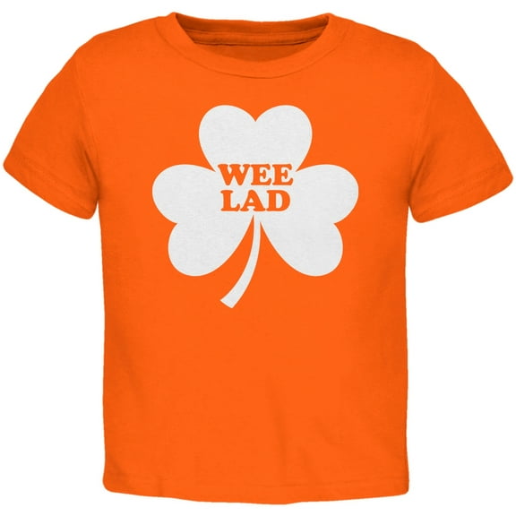 St. Patricks Day - Wee Lad Orange Toddler T-Shirt - 4T