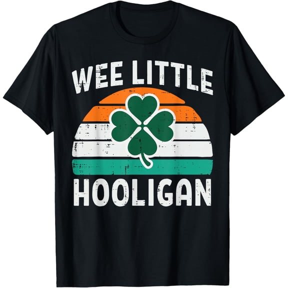 St Patricks Day Wee Little Hooligan Saint Pattys Irish T-Shirt Shirts