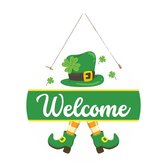 St Patricks Day Welcome Door Sign, St Patricks Day Door Decorations, Saint Patricks Day Decorations for Home