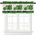 thumbnail image 1 of St. Patricks Day Window Valances 1 Panel,Green Patricks Day Design Window Curtains Decor Rod Pocket Valances Spring Window Treatments Drapes for Kitchen Living Room,54x17.7Inch, 1 of 1