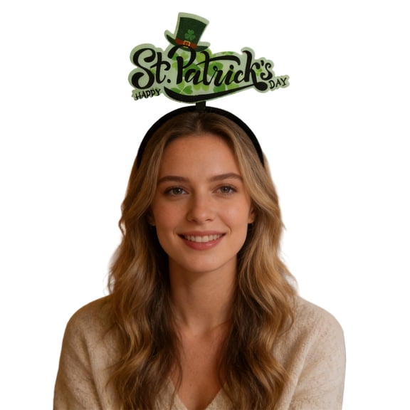 St Patricks Day Women's Headband Hair Accessory Color Green1 Size One Size