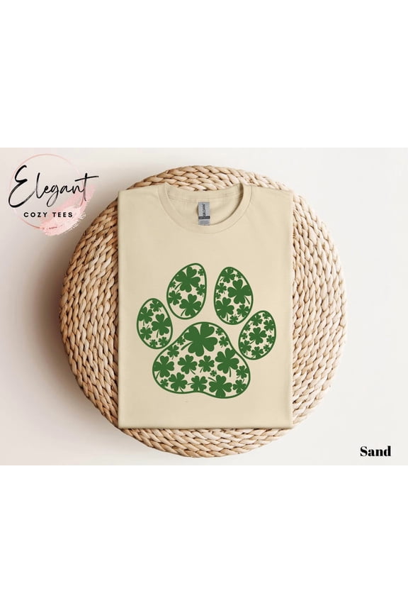 St Patricks Dog Paws Shirt, Lucky Dogs T-Shirt, Lucky Dog Lover Shirt, Cute Shamrock Shirts, S For Dog Lover, Trendy Dog Mom T-Shirt All Size S-5XL