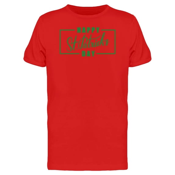 St Patricks Green Quote Frame Tee Men's -Image by Shutterstock