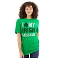 thumbnail image 1 of St Patricks I Love My Irish Husband Women's Plus Size Graphic Tee Brisco Brands 2X, 1 of 2