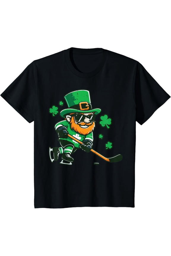 St Patricks Ice Hockey Saint Pattys Boys Kids T-Shirt