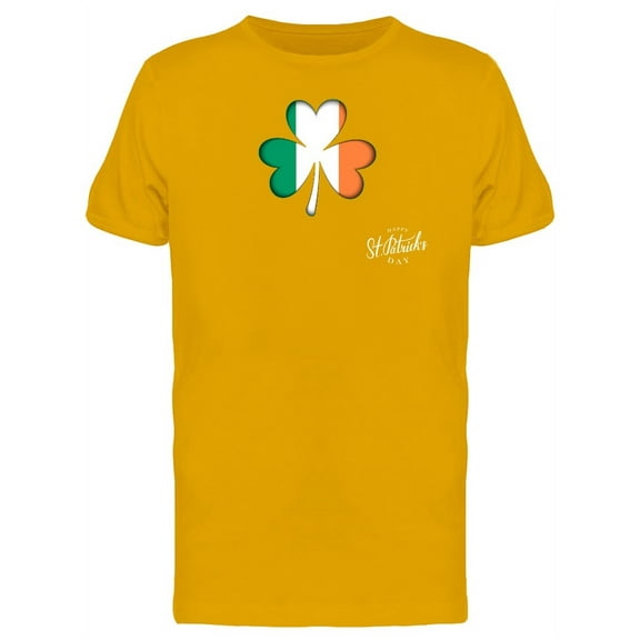 St Patricks Ireland Clover Flag T-Shirt Men -Image by Shutterstock, Male XX-Large