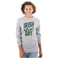 thumbnail image 1 of St Patricks Irish For A Day Clover Long Sleeve TShirt Men Women Brisco Brands S, 1 of 6