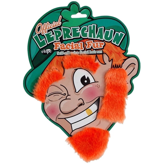 Leprechaun Facial Fur Beard Accessory Set