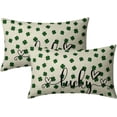 thumbnail image 1 of St Patricks Lumbar Pillow Covers 12x20 Set of 2 St. Patrick''s Day Green Lucky Clover Throw Pillows Spring Themed Shamrock Decorative Pillowcase Rustic Cotton Long Cushion Cover for Couch Sofa Bed, 1 of 6