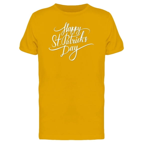 St Patricks Swirl Doodle Quote Tee Men's -Image by Shutterstock