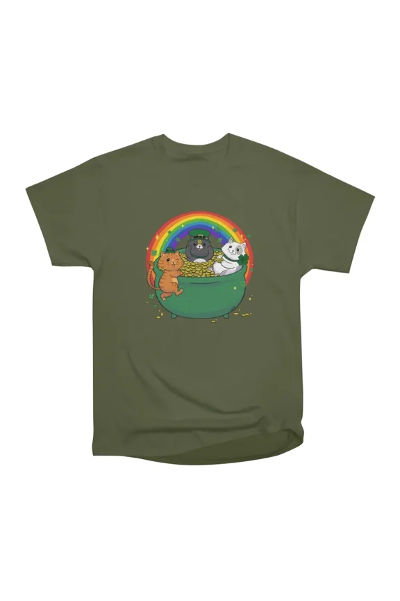 St Patricks day god luck cats T-Shirt Tee Gift For Him Merch For Her Apparel For Friend