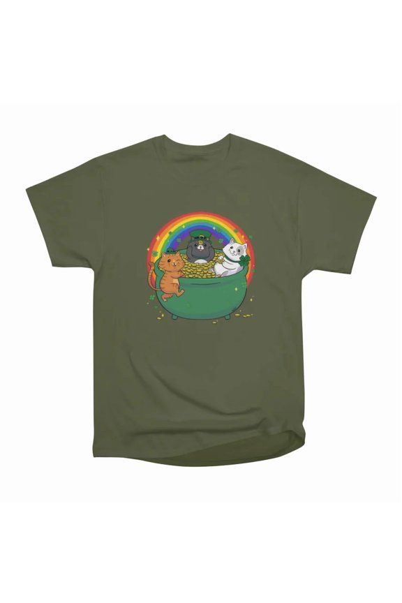 St Patricks day god luck cats T-Shirt Tee Gift For Him Merch For Her Apparel For Friend