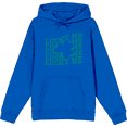 thumbnail image 1 of St Pats Lucky Me Long Sleeve Adult Hooded Sweatshirt-XXL-Blue, 1 of 3