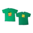 thumbnail image 1 of St. Pattys Emoji Green Shamrock T-Shirt 2 Pack M, 1 of 1