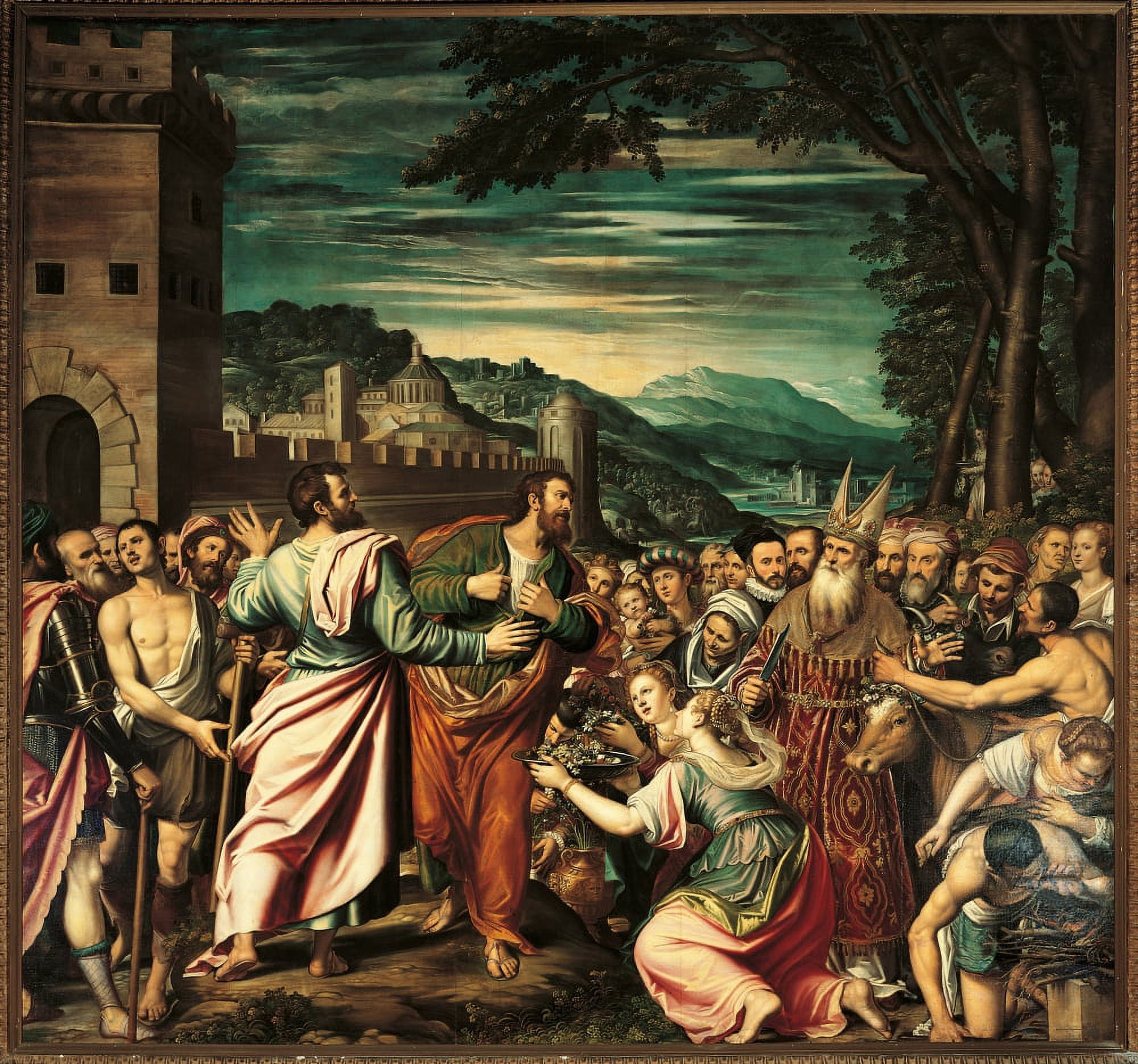 St Paul And St Barnabas In Listri Canvas Art - (36 x 24)