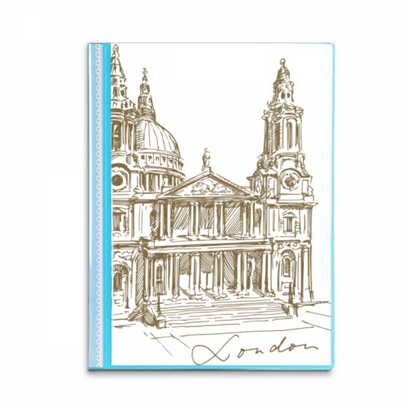 St.Paul's Cathedral England London Book Sheet Protectors Portfolio Binder Folder