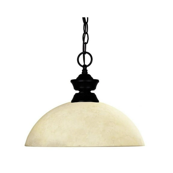 St Paul's Oak 1 Light Pendant in Classical Style 14 inches Wide By 11 inches High Bailey Street Home 372-Bel-1176535