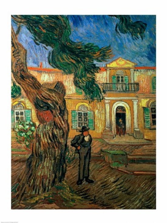 St Pauls Hospital St Remy 1889 Canvas Art - Vincent Van Gogh (18 x 24)