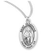 thumbnail image 1 of St. Peregrine Sterling Silver Medal Necklace, 1 of 10