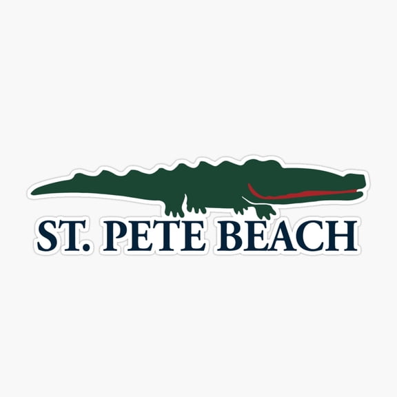 St Pete Beach Florida Coastal Sticker
