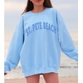 thumbnail image 1 of St Pete Beach Sweatshirt, Trendy Varsity Sweatshirt, Aesthetic College Crewneck, Oversized Minimalist Sweater, St Pete Beach Florida Shirt Sweatshirt All Size S-5XL, 1 of 5