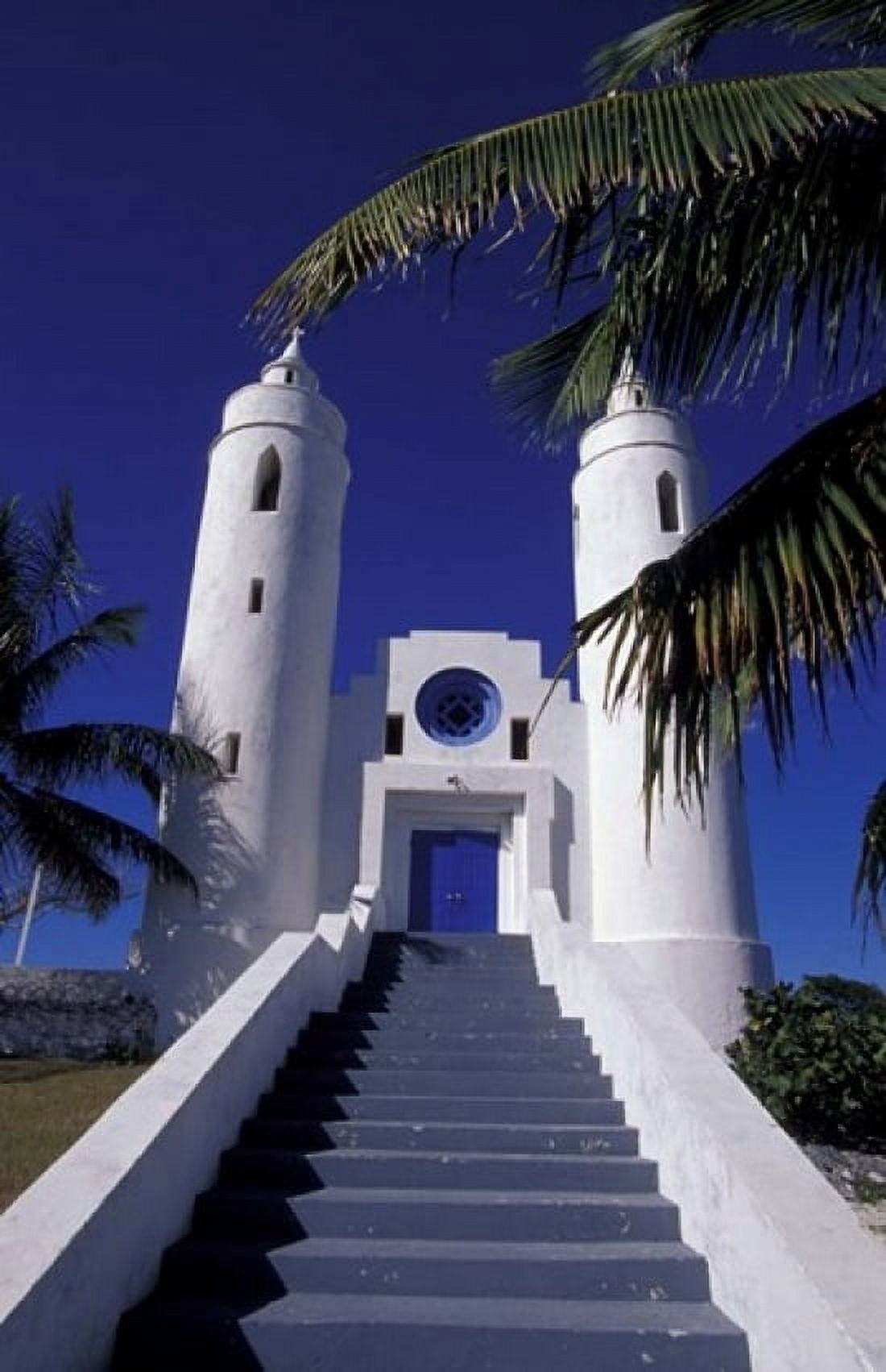 St Peter Catholic Church Long Island Bahamas Caribbean Canvas Art - Greg Johnston DanitaDelimont (11 x 17)